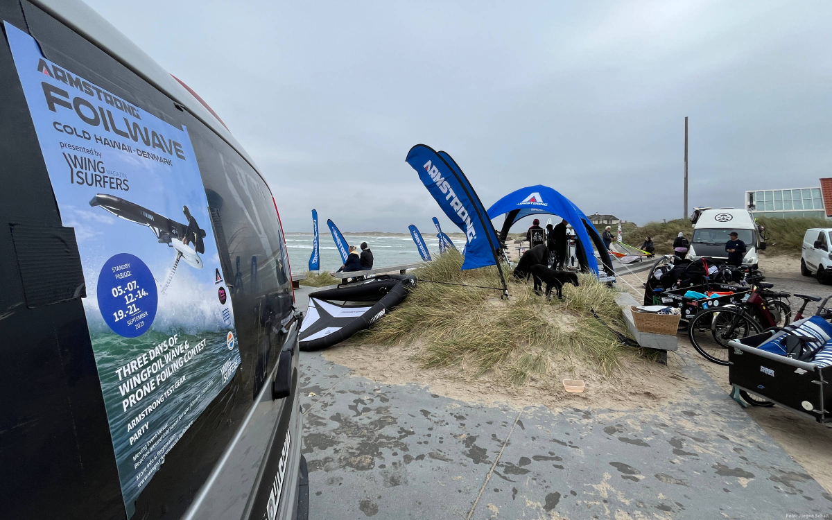 Testmaterial vom Eventsponsor Armstrong Foils
