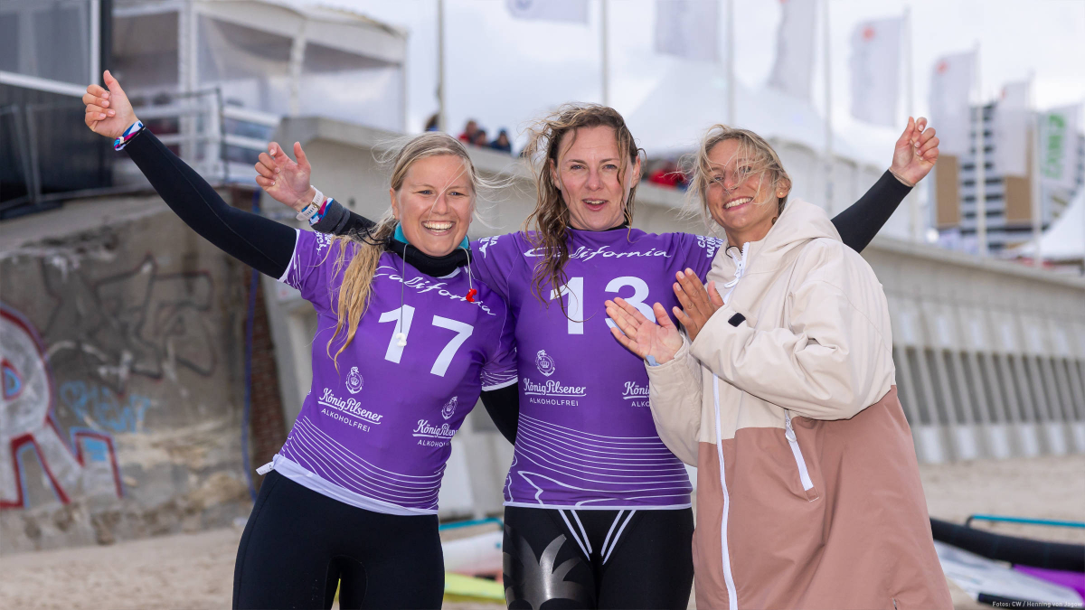 Jelena Duwe vor Aurelia Rick und Tania Tamling