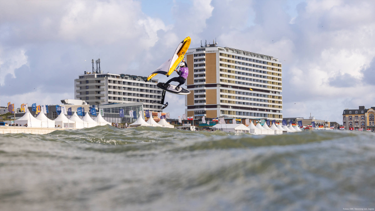 Lucas Mattes beim Wingfoil Masters Sylt 2025