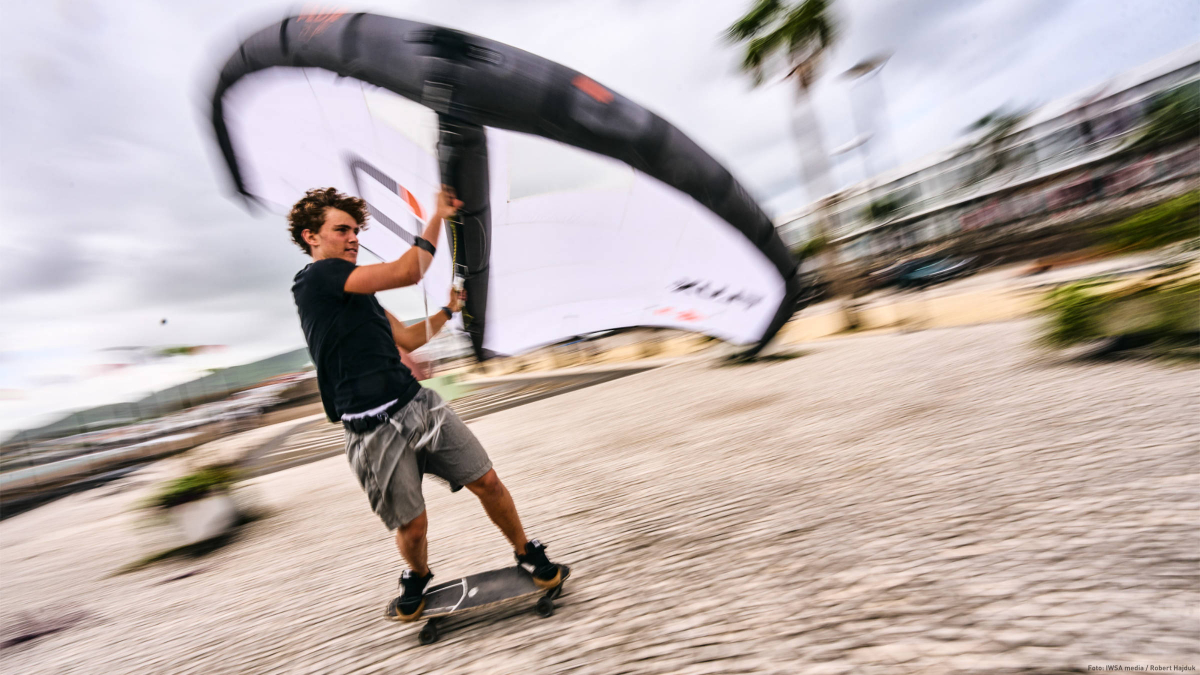 Auch an Land wurde gewingt