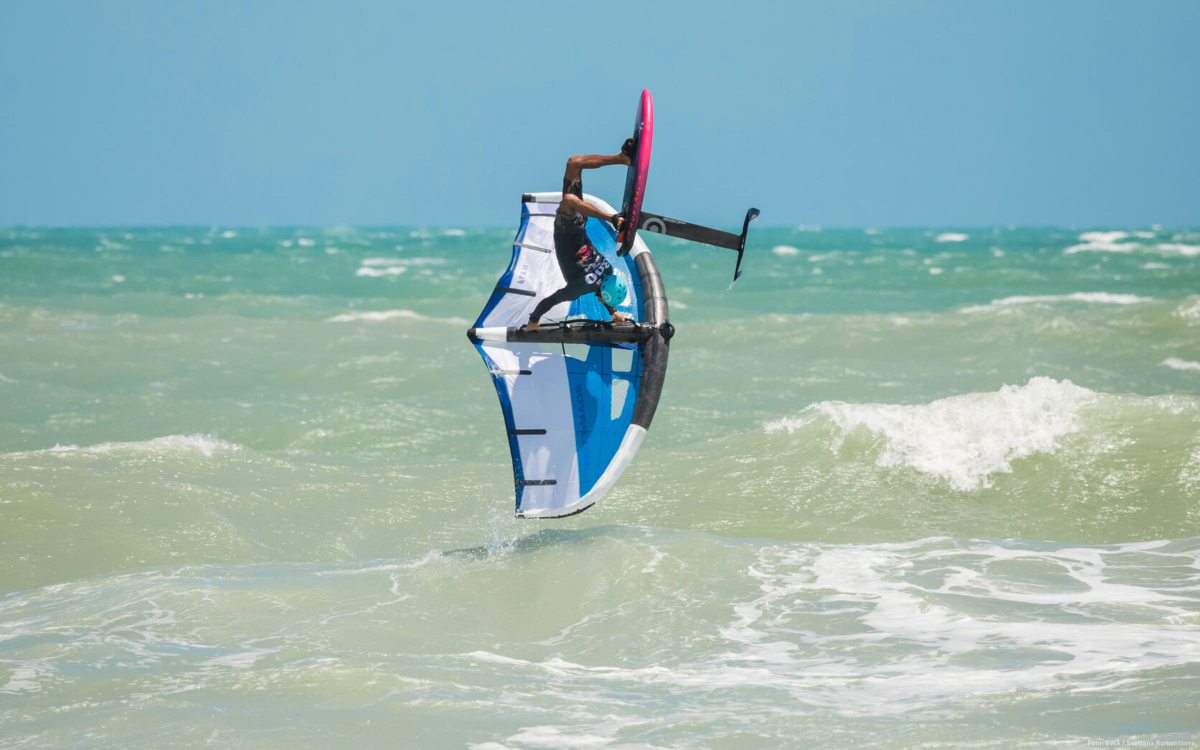 Vinnicius Martins mit dem neue FLY 2 Wing von Neilpryde