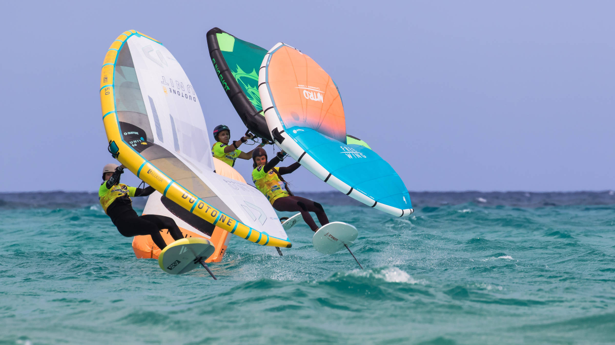 Doppelsieg für Nia Suardiaz beim GWA Wingfoil World Cup auf Fuerteventura