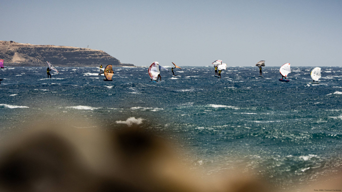Wing foil race off El Burrero