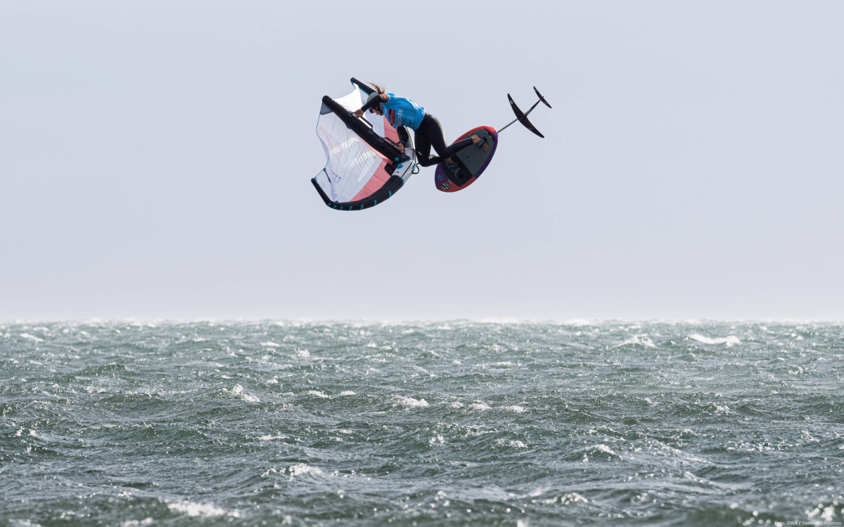 Laura Mayer beim GWA Wingfoil World Cup 2024 in Leucate