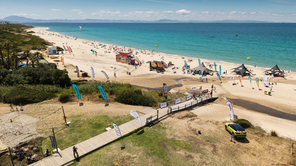 The wing foil spot on Valdevaqueros Beach