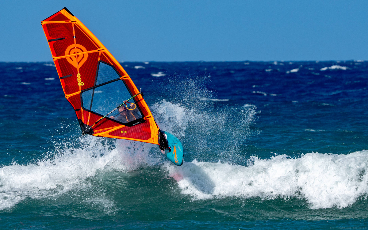 Windsurfen am Break 'the Right'
