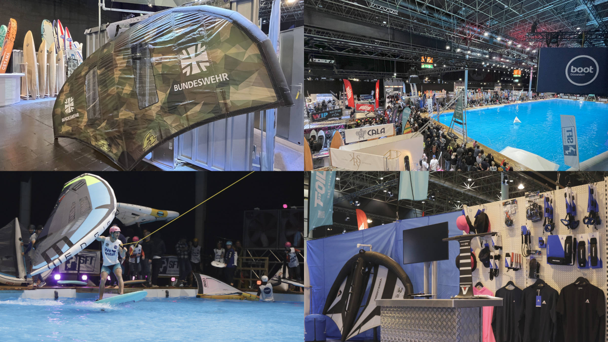 Neuheiten aus dem Wingfoil-Bereich auf der boot Messe 2026 in Düsseldorf