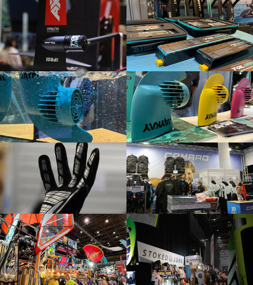 Foildrive electric foils, Jaykay SUP propeller, Camaro wetsuits and the retail landscape at boot 2026