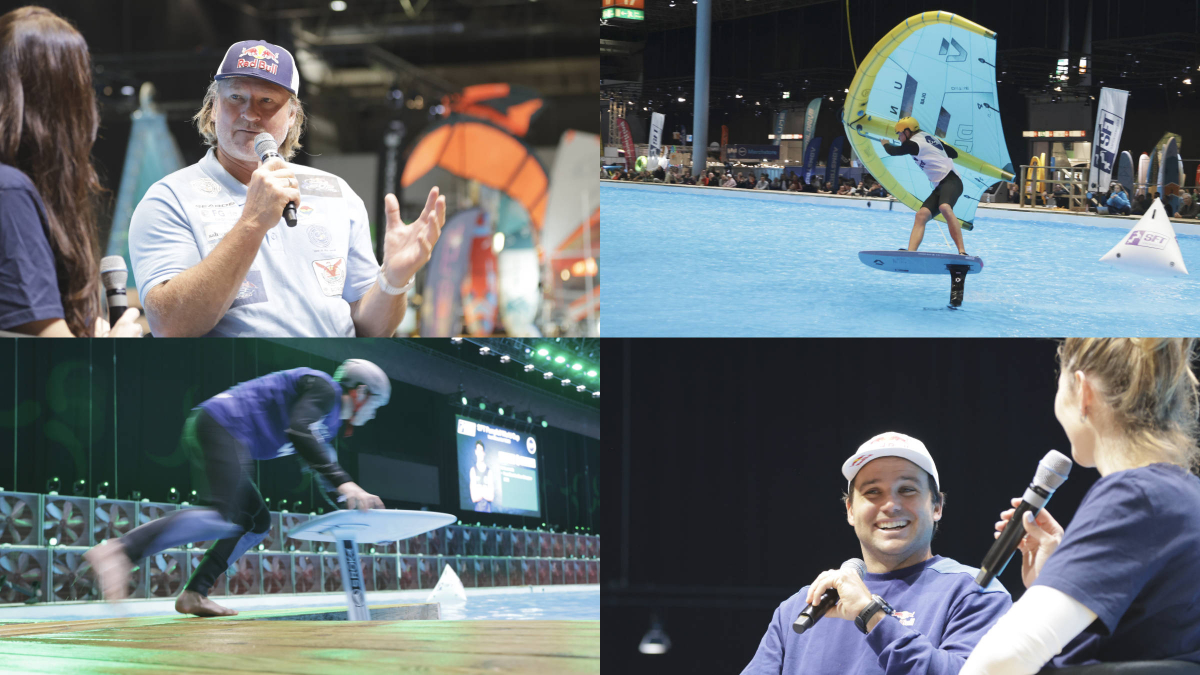 Action und Moderation am Pool in Halle 17