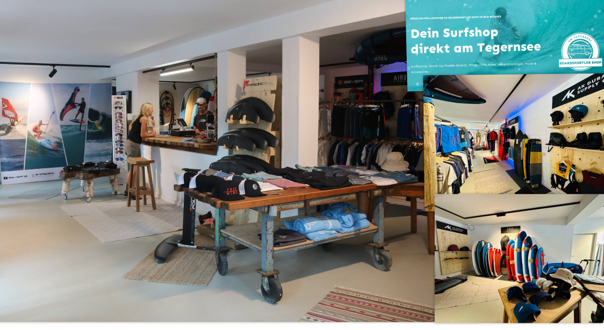 Neue Boardsportler-Shop am Tegernsee mit Angeboten für Wingfoiler