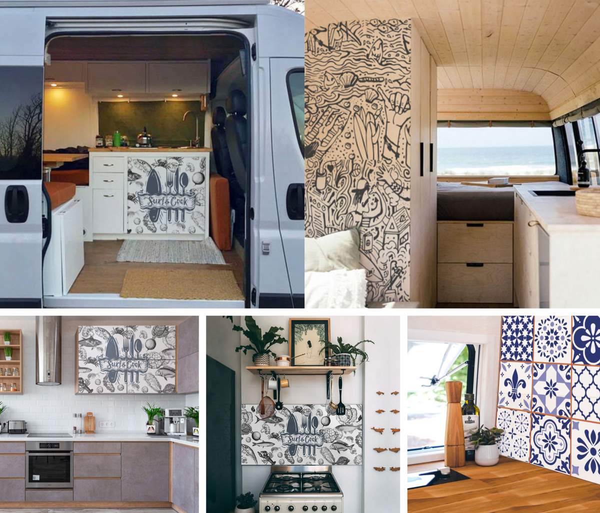 Dekorfolien für das Innenleben von Campervans und Wohnmobilen