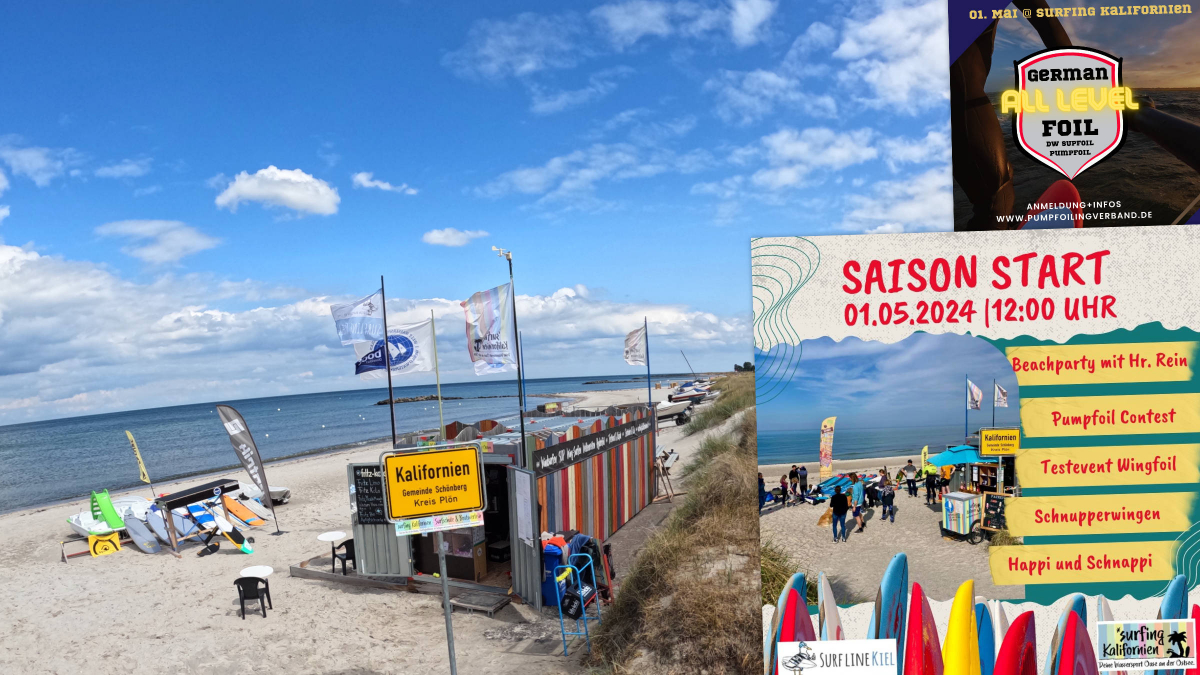 Saisonstart bei Surfing Kalifornien