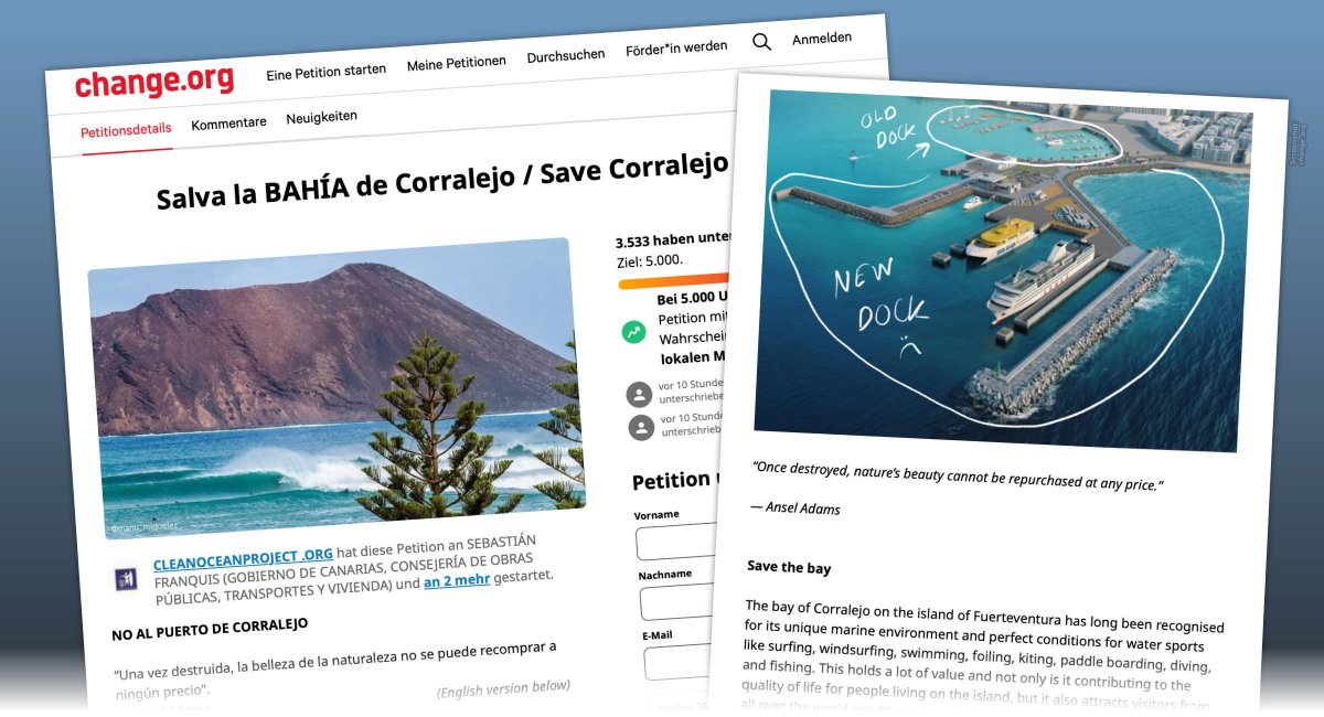 Fuerteventura: Petition gegen Hafenerweiterung in Corralejo