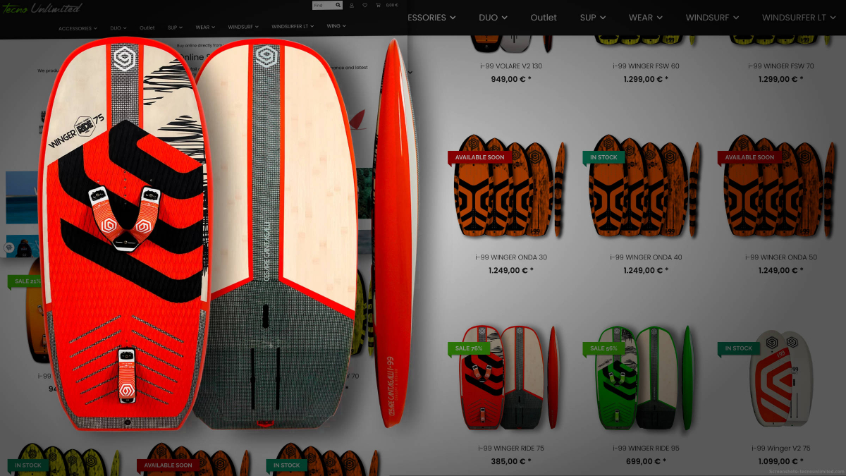 Black Stormy Days Sale: i-99 WINGER RIDE 75 für 385 Euro