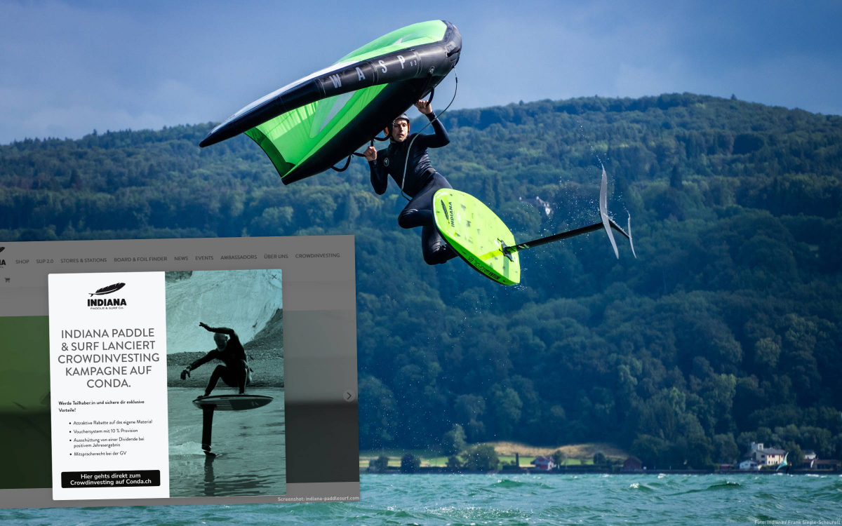 Die schweizer Wassersportmarke 'Indiana Paddle & Surf' startet eine Crowdinvesting-Kampagne