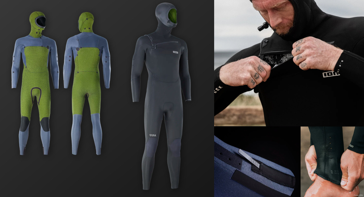 ION Core Wetsuit in Innen- und Außenansicht
