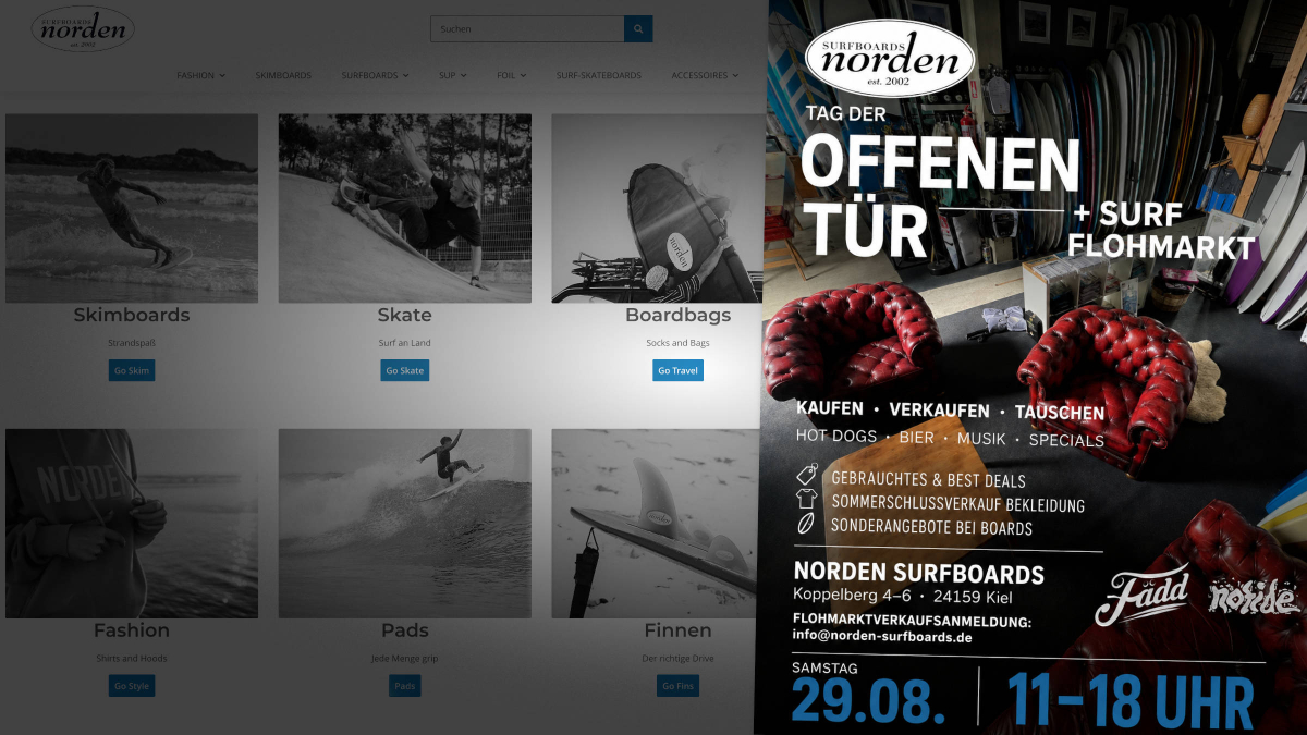 Tag der offenen Tür & Surf-Flohmarkt bei Norden Surfboards
