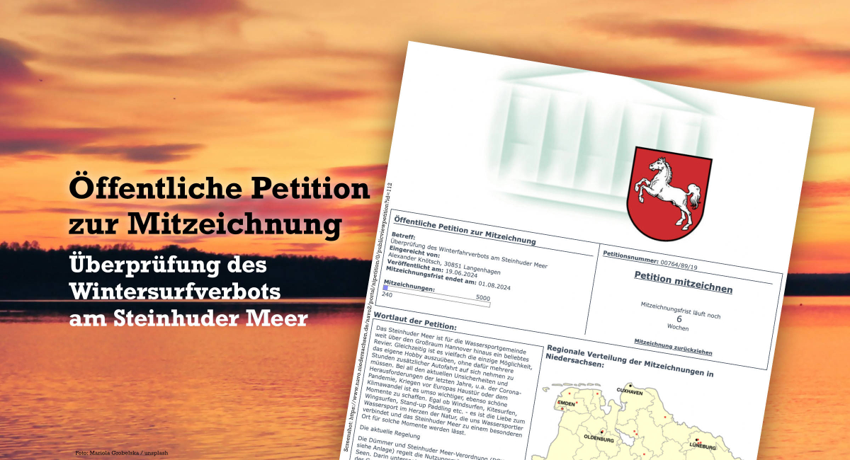 Öffentliche Petition zur Überprüfung des Winterfahrverbots auf dem Steinhuder Meer