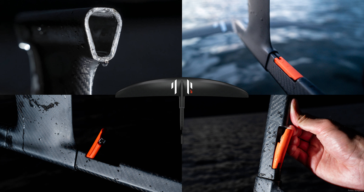 Slingshot One-Lock Foils mit Schnellverschluss-Verbindung