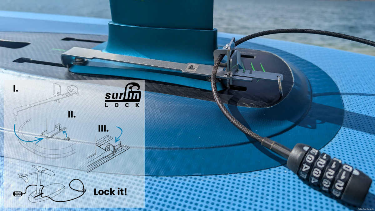 Surfinlock for foilboards and foils