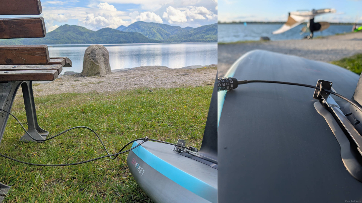 Securely locked away – boards can be tethered