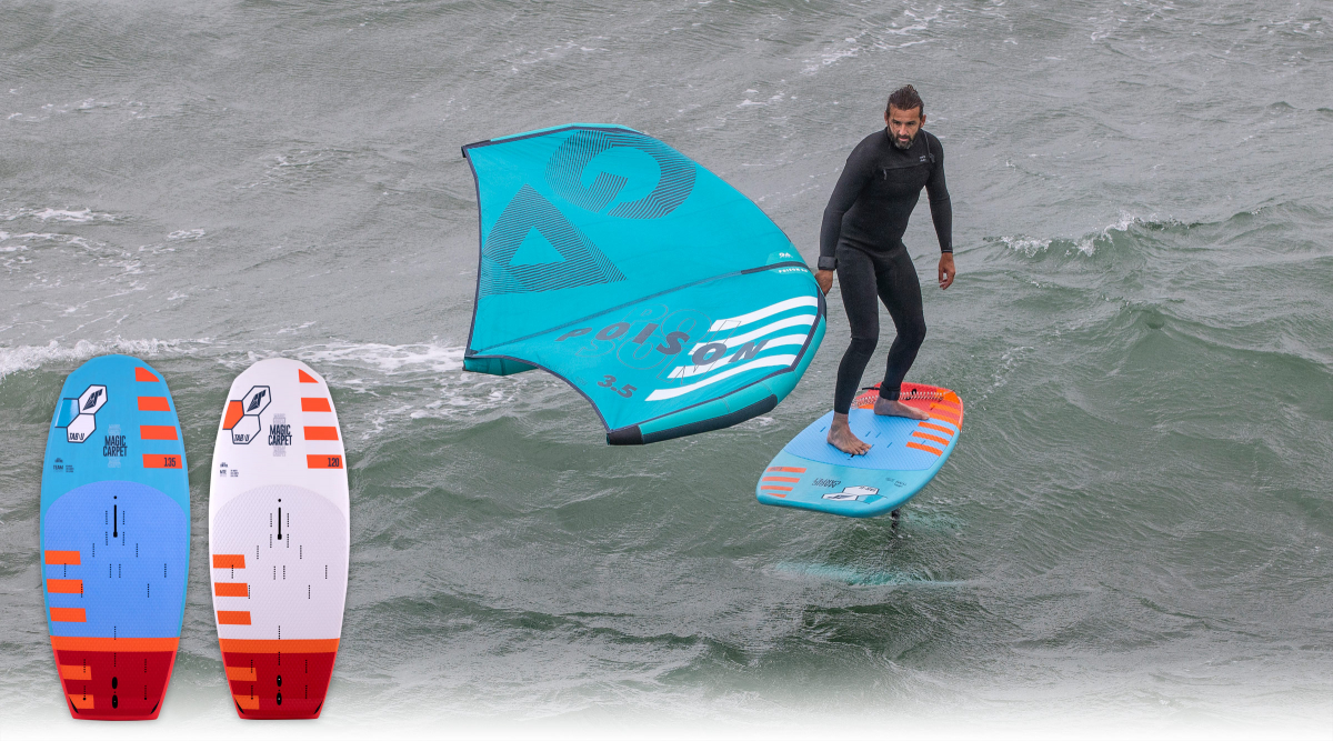 Wingfoilboard von Tabou mit erweitertem Einsatzbereich