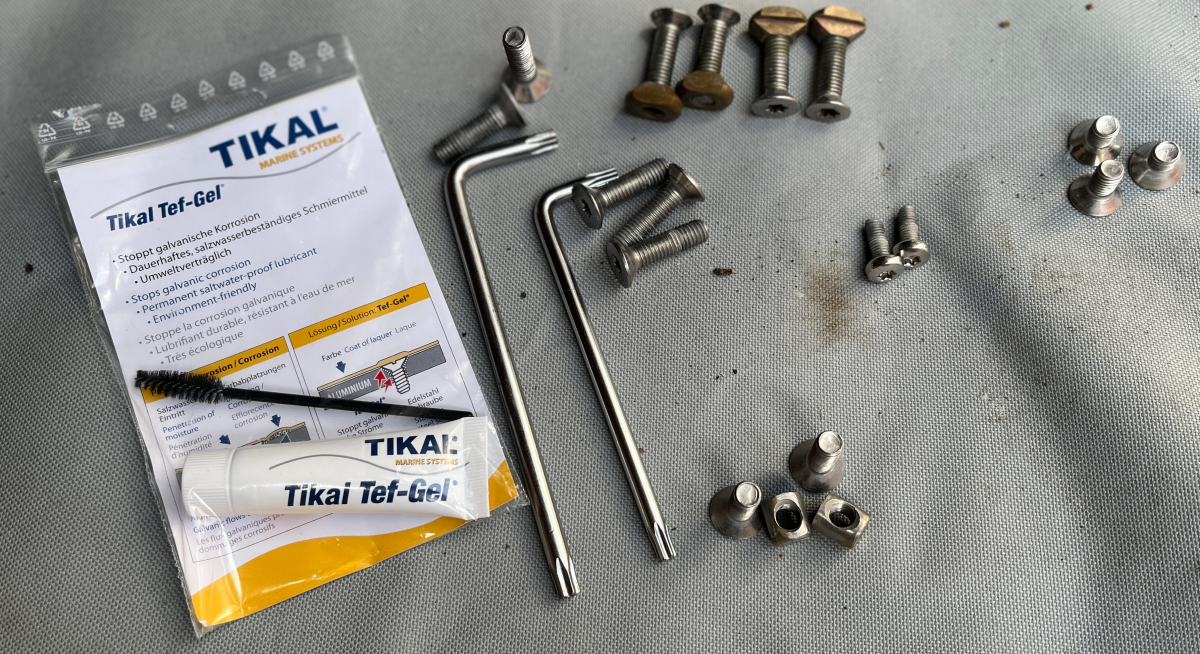 Tikal Tef-Gel schützt vor Korrosion an Schraubverbindungen von Aluminium-Foils