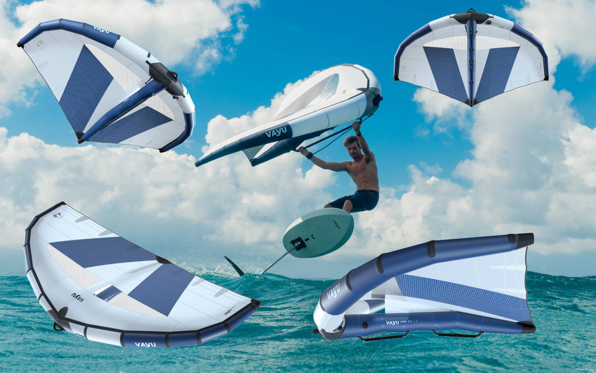 Vayu Aura 3 in 11 Größen von 2.0 bis 7.5 m2 mit neuem Click-Boom Konzept