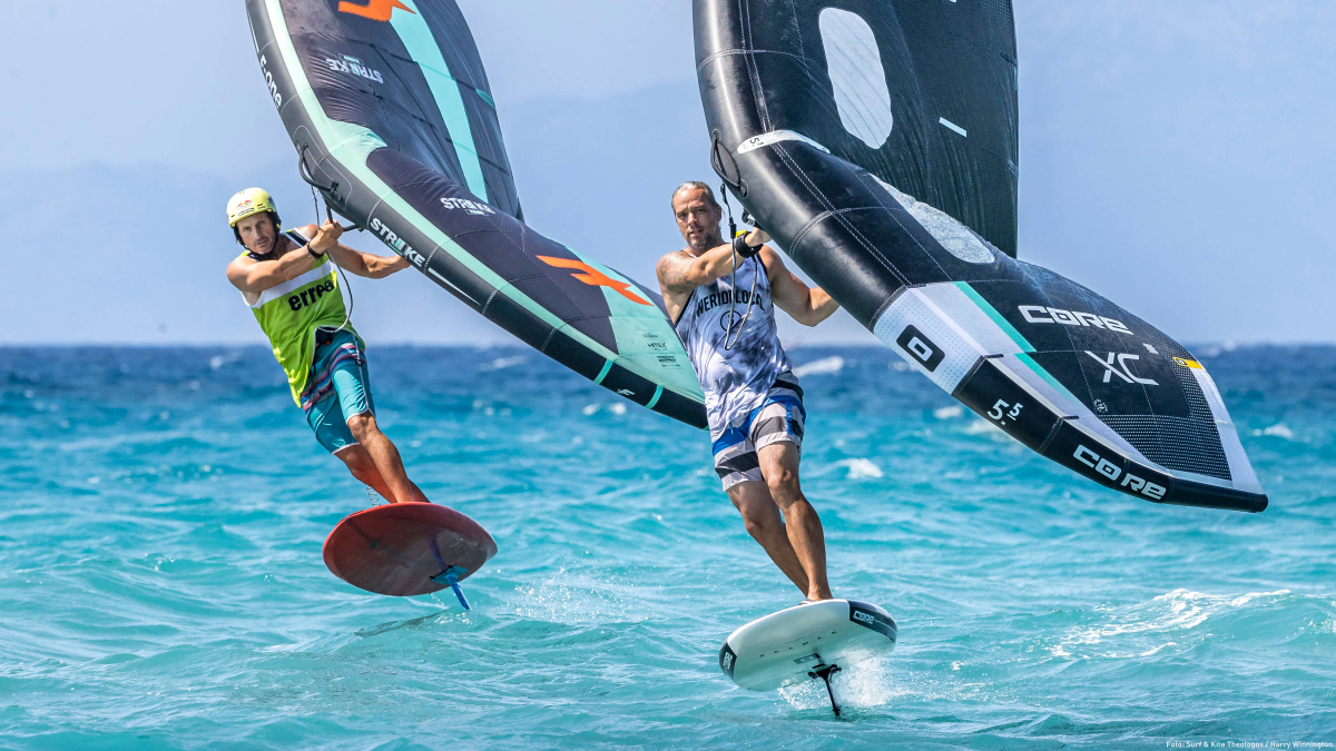 Wingfoilen bei Surf and Kite Theologos auf der griechischen Insel Rhodos