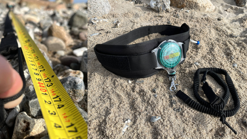 The length of the retractable foil leash: 440 cm