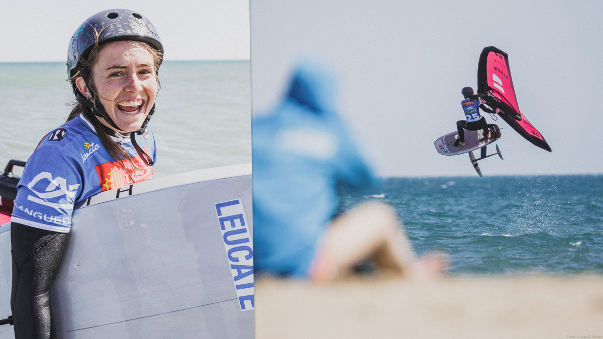 Bowien van der Linden gewinnt die Disziplin Surf-Freestyle bei den Frauen