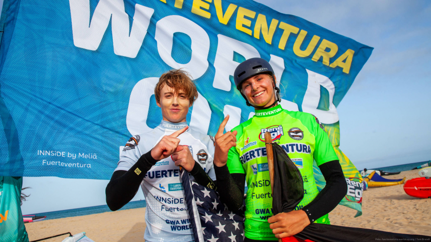 Marie Schlittenbauer and Chris Macdonald on Fuerteventura