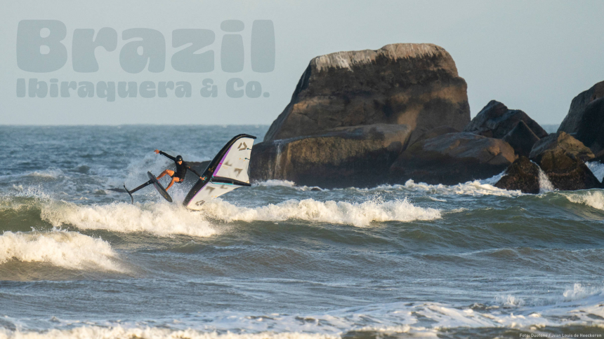 Wing foiling in southern Brazil - photos and a video from the area around Ibiraquera