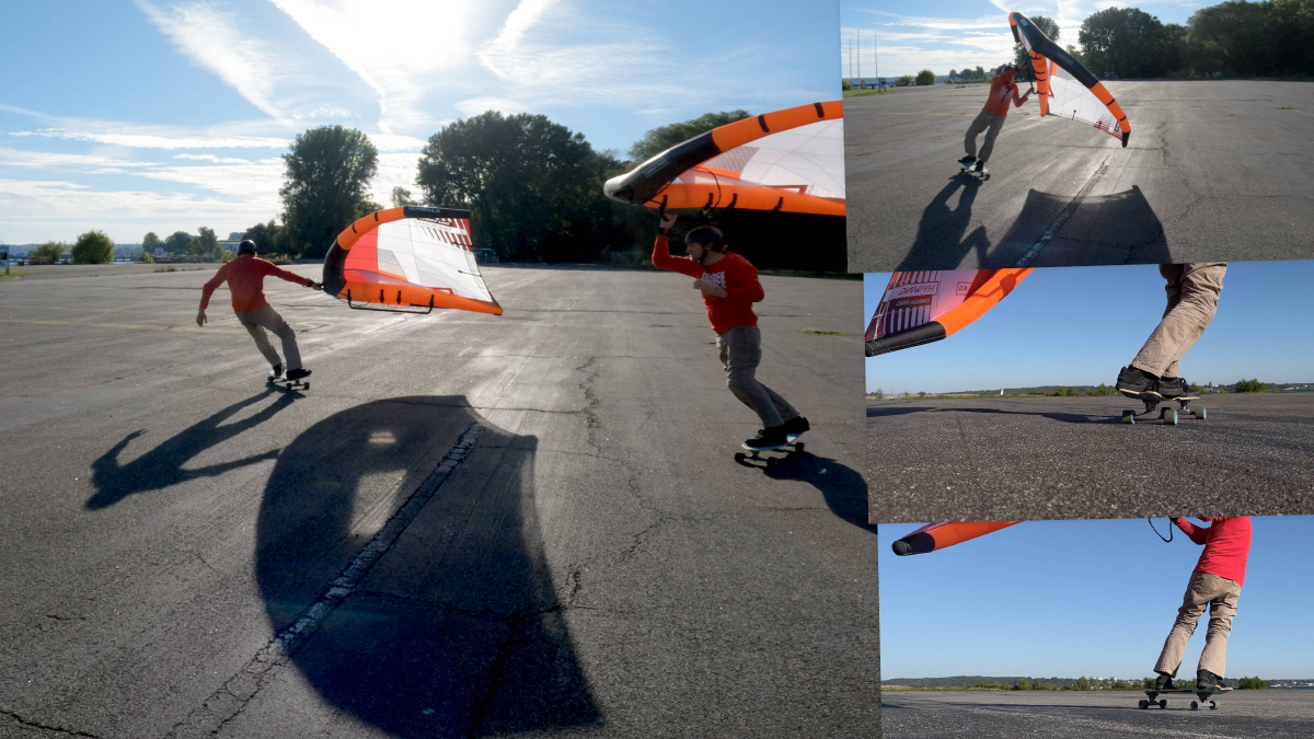 Wingskating = dryland training for wing foiling