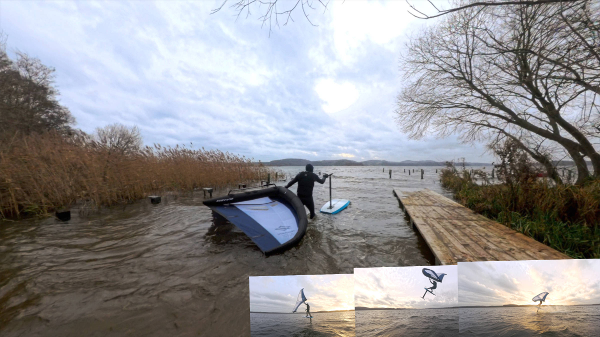 Wintersport am See - Wingfoilen zu jeder Jahreszeit