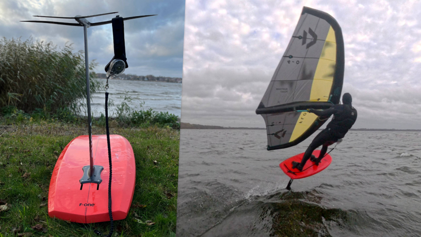 Blue Planet Zero Drag Retracting Leash System on any waist belt