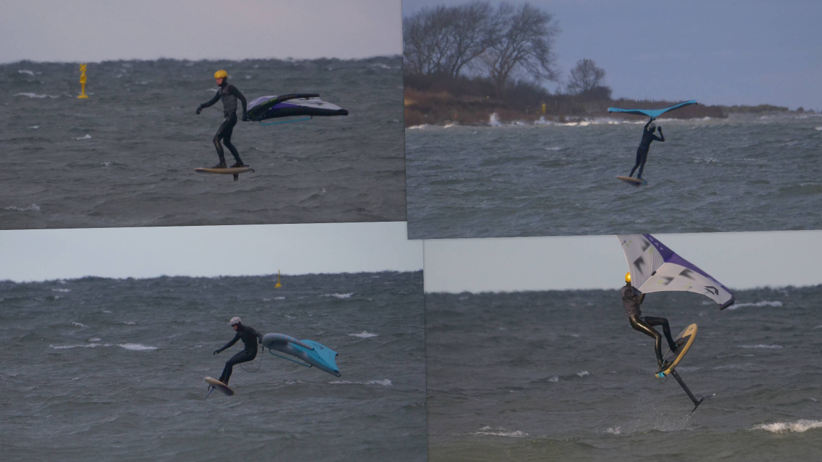 Die Wellen ging im Tagesverlauf runter