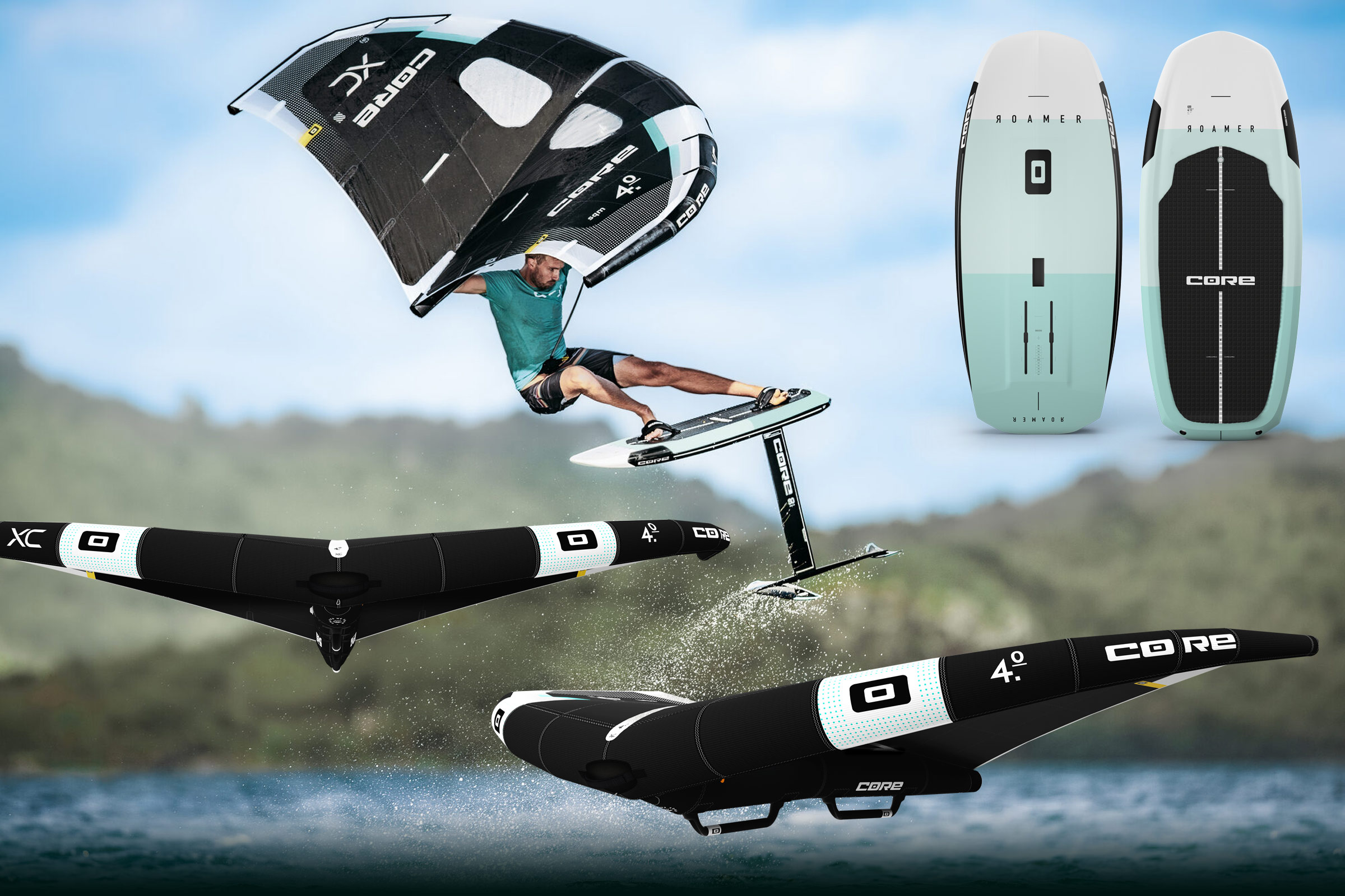 Core Wingfoiling XC Wing, Roamer Board, Spectrum Foil wingdaily.de