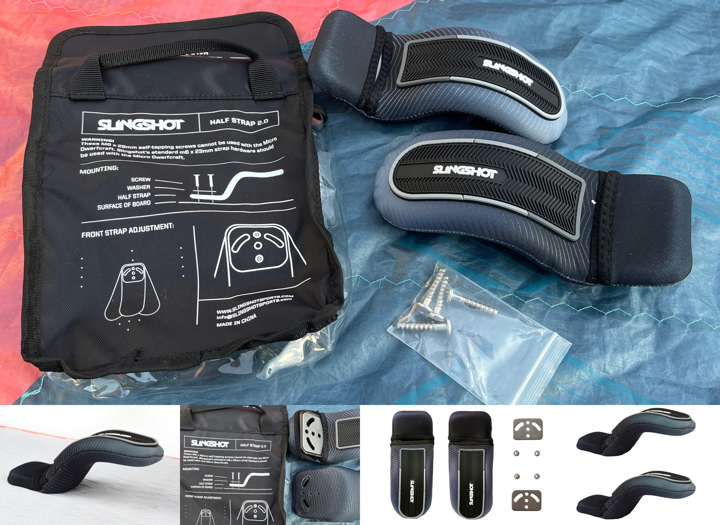 Half Straps 2.0 offene Fußschlaufen von Slingshot wingdaily.de